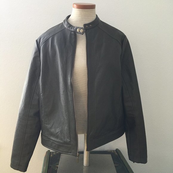 Levi's Dark Green Moto Jacket - Picture 3 of 8